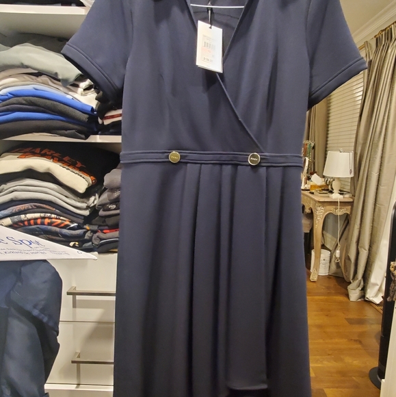 NAVY color beautiful dress  by DKNY - Picture 2 of 3